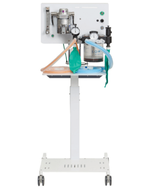 A deluxe anaesthesia cart 